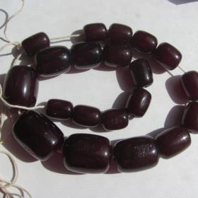 Бакелитовые бусы вишневый бакелит фатуран редкость 20-е годы Ар Деко