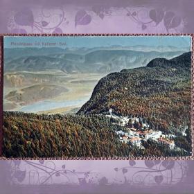 Антикварная открытка "Перевал Менделя и озеро Кальтерн". Италия