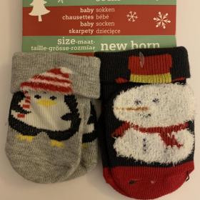 Две пары новых детских новогодних носочков